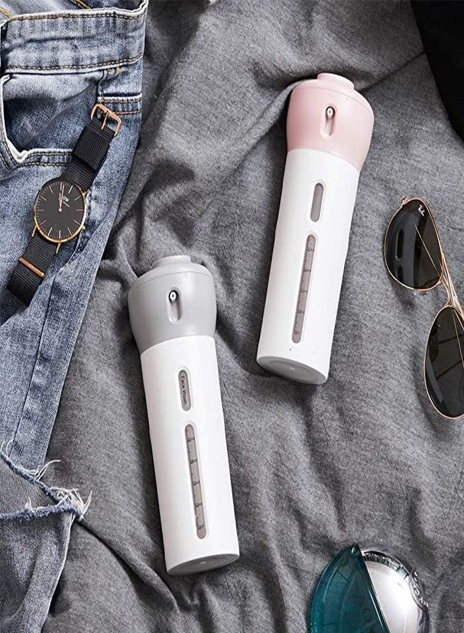 PUNZONE مجموعة زجاجات موزع السفر PUNZONE 4 في 1، عبوة للشامبو والبلسم واللوشن السائل ومعقم اليدين - متعددة الألوان (عبوة من قطعة واحدة) - Image 3